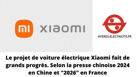 Le projet de voiture électrique Xiaomi fait de grands progrès. Selon la presse chinoise 2024 en Chine et 2026 en France.jpg, mar. 2022